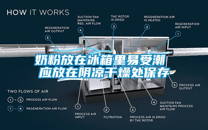 奶粉放在冰箱里易受潮 应放在阴凉干燥处保存