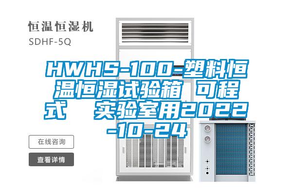 HWHS-100-塑料恒温恒湿试验箱 可程式  实验室用2022-10-24