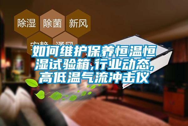 如何维护保养恒温恒湿试验箱,行业动态,高低温气流冲击仪