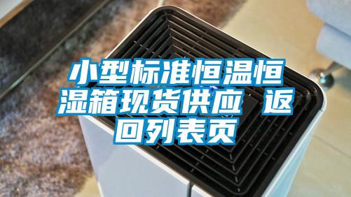 小型标准恒温恒湿箱现货供应 返回列表页