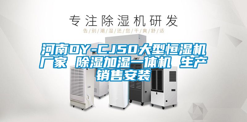 河南DY-CJ50大型恒湿机厂家 除湿加湿一体机 生产销售安装