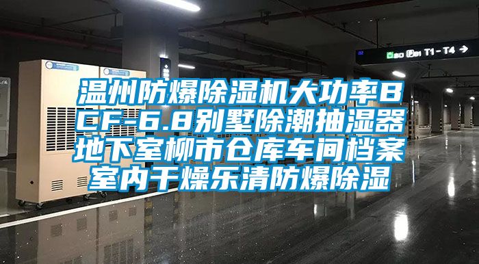 温州防爆除湿机大功率BCF-6.8别墅除潮抽湿器地下室柳市仓库车间档案室内干燥乐清防爆除湿