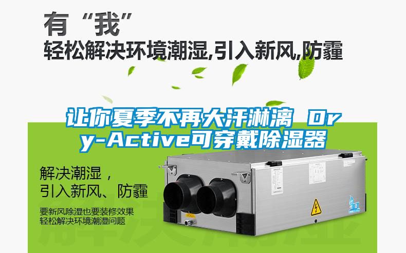 让你夏季不再大汗淋漓 Dry-Active可穿戴除湿器