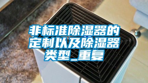 非标准除湿器的定制以及除湿器类型_重复