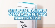 除湿机品牌十大排名哪个好？家里保持干燥清爽的秘密在这里