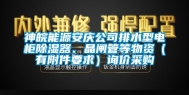 神皖能源安庆公司排水型电柜除湿器、晶闸管等物资（有附件要求）询价采购