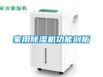 行业新闻家用除湿机功能剖析