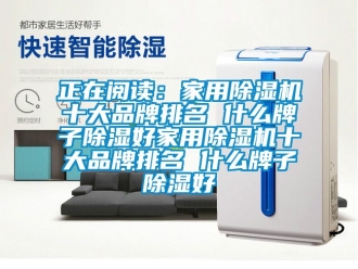 企业新闻正在阅读：家用除湿机十大品牌排名 什么牌子除湿好家用除湿机十大品牌排名 什么牌子除湿好