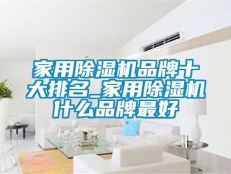 企业新闻家用除湿机品牌十大排名_家用除湿机什么品牌最好