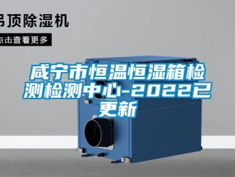 知识百科咸宁市恒温恒湿箱检测检测中心-2022已更新