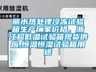 知识百科丽水热处理冷冻试验箱生产厂家价格，浙江超低温试验箱现货供应,恒温恒湿试验箱用途